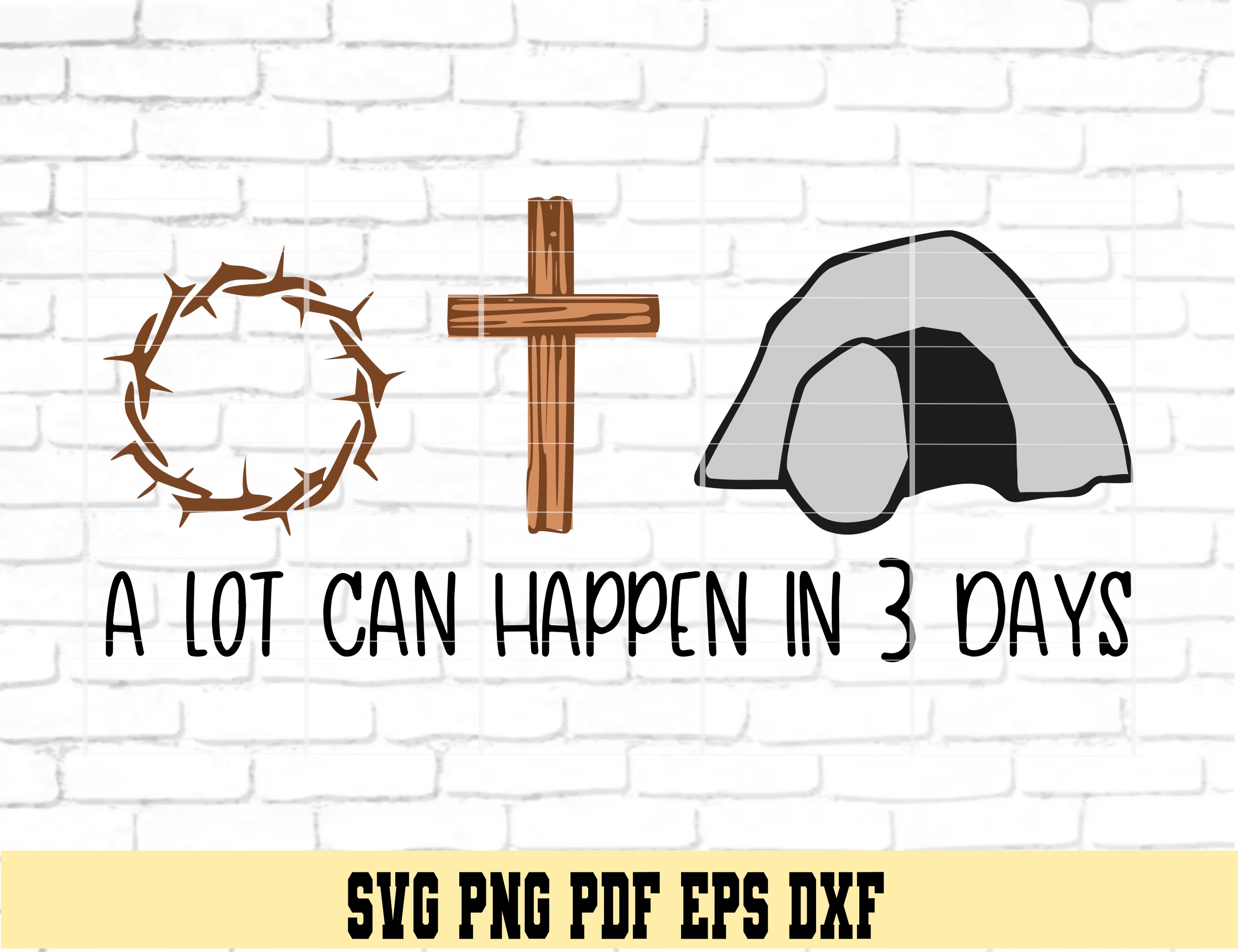 A lot can happen in 3 days SVG