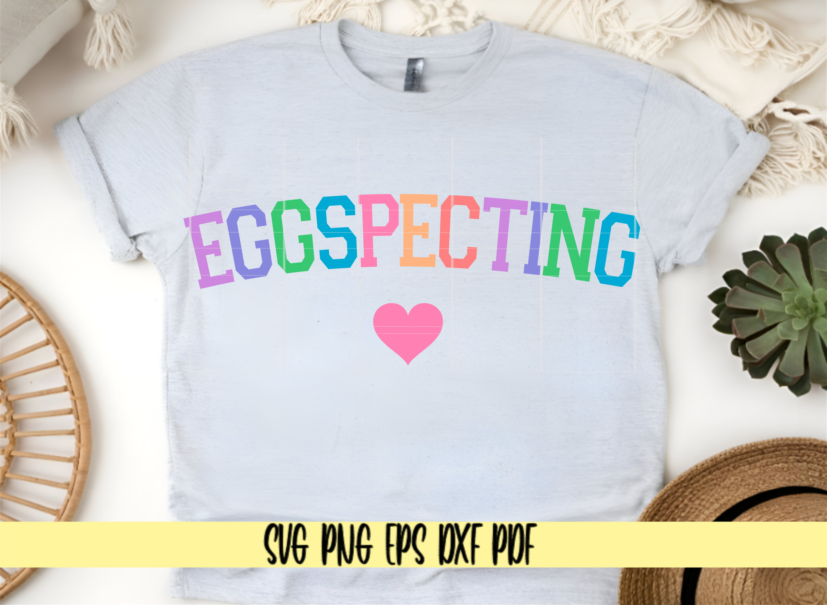Eggspecting with heart SVG