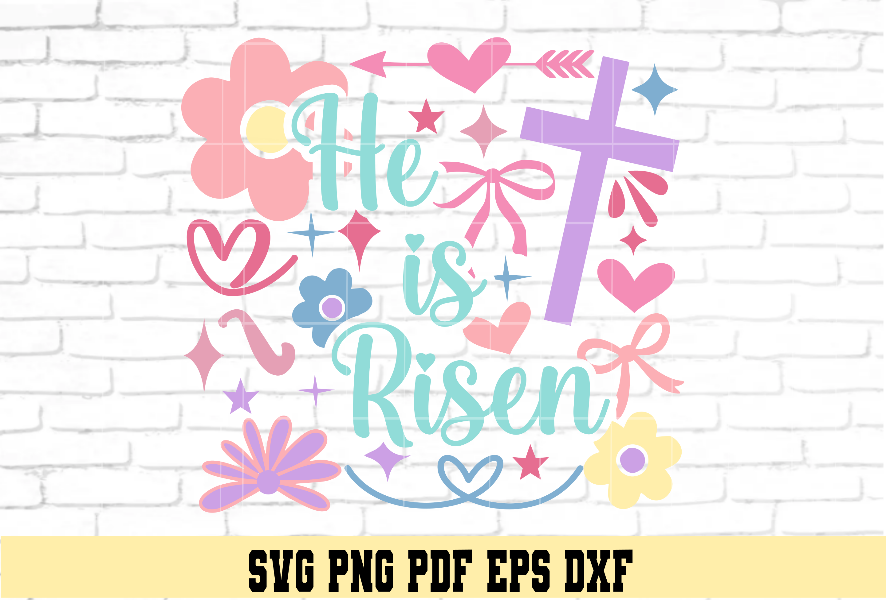 Floral Easter Design SVG