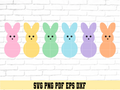 Easter Bunny Marshmallow Candy SVG