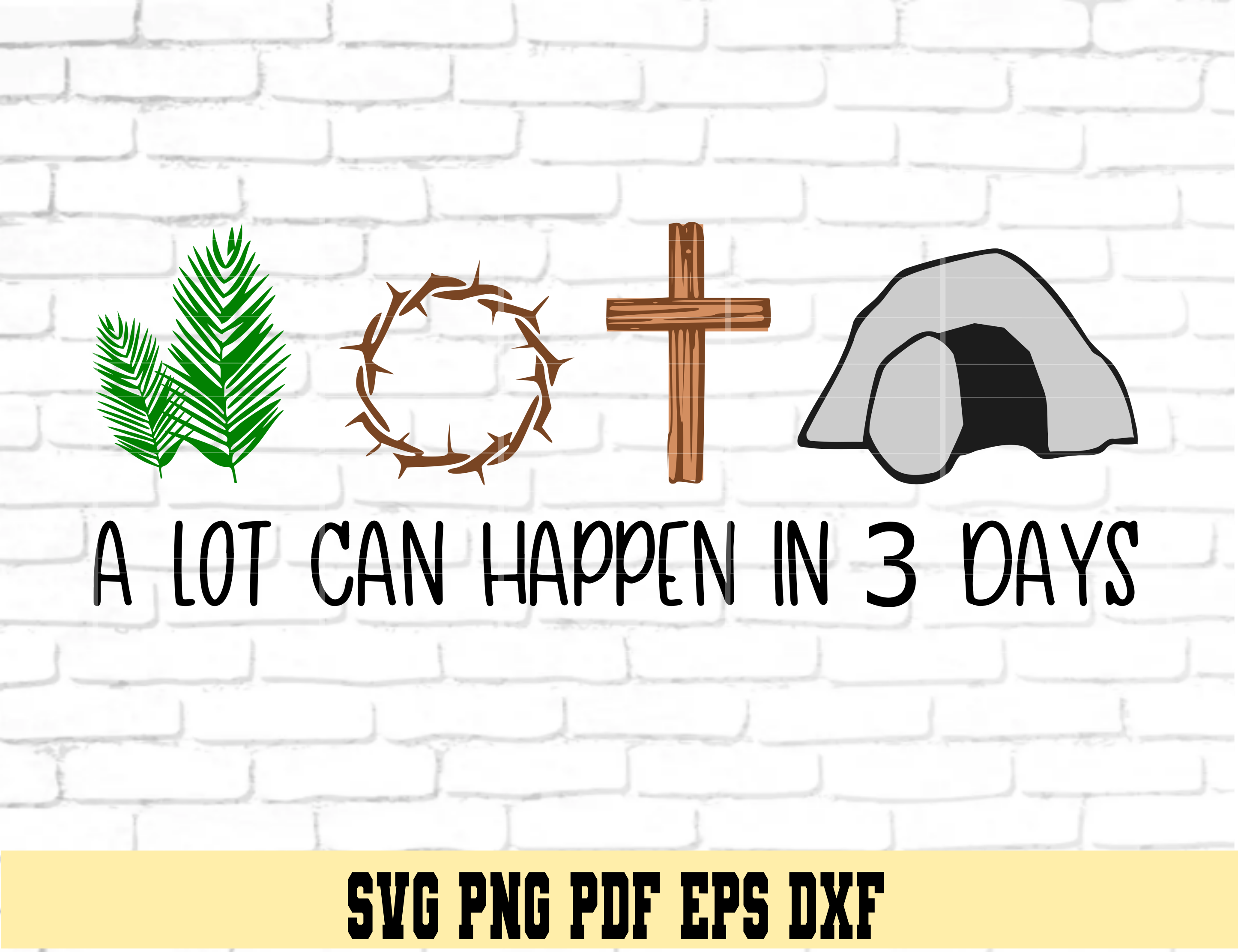 A lot can happen in 3 days SVG