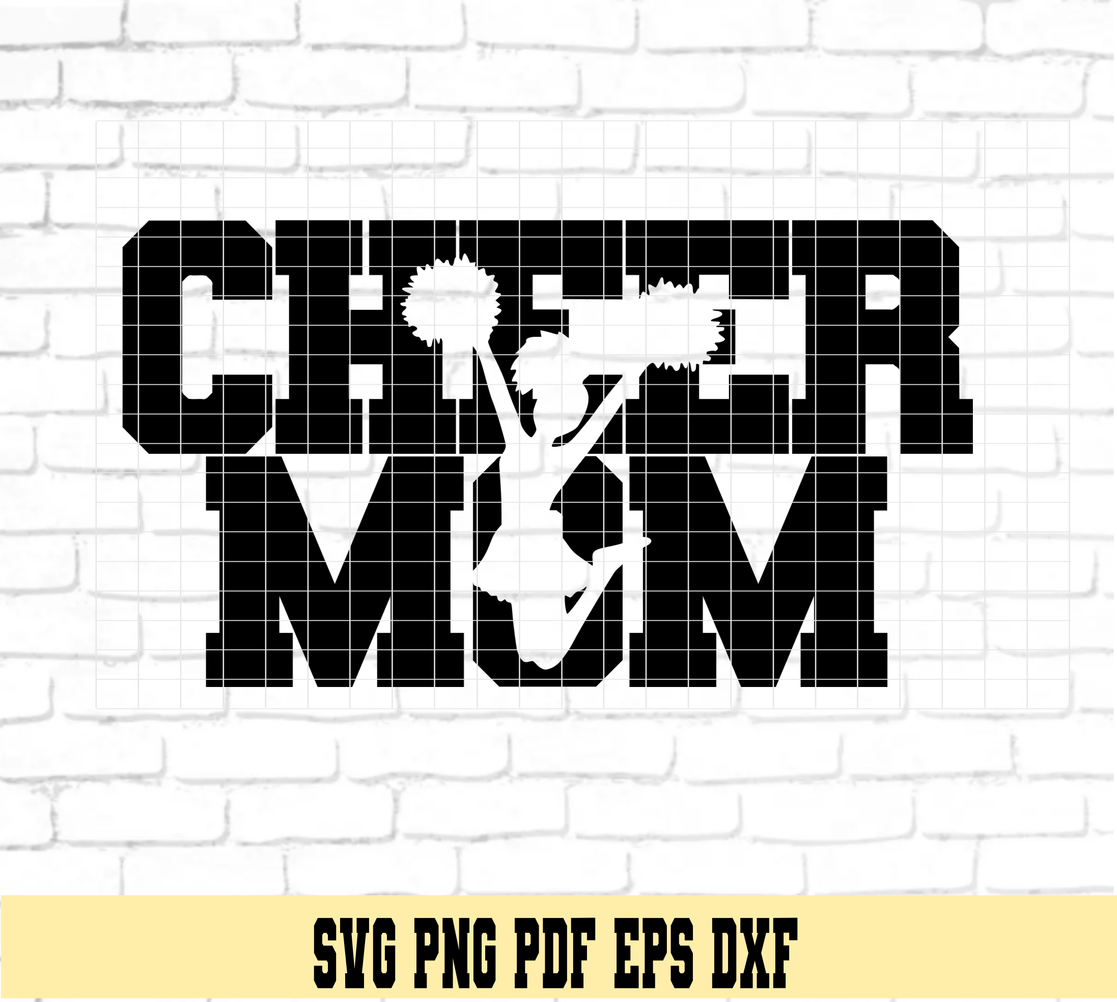 Cheer Mom Varsity Design SVG