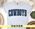 Cowboys Varsity Football Team Spirit SVG Design