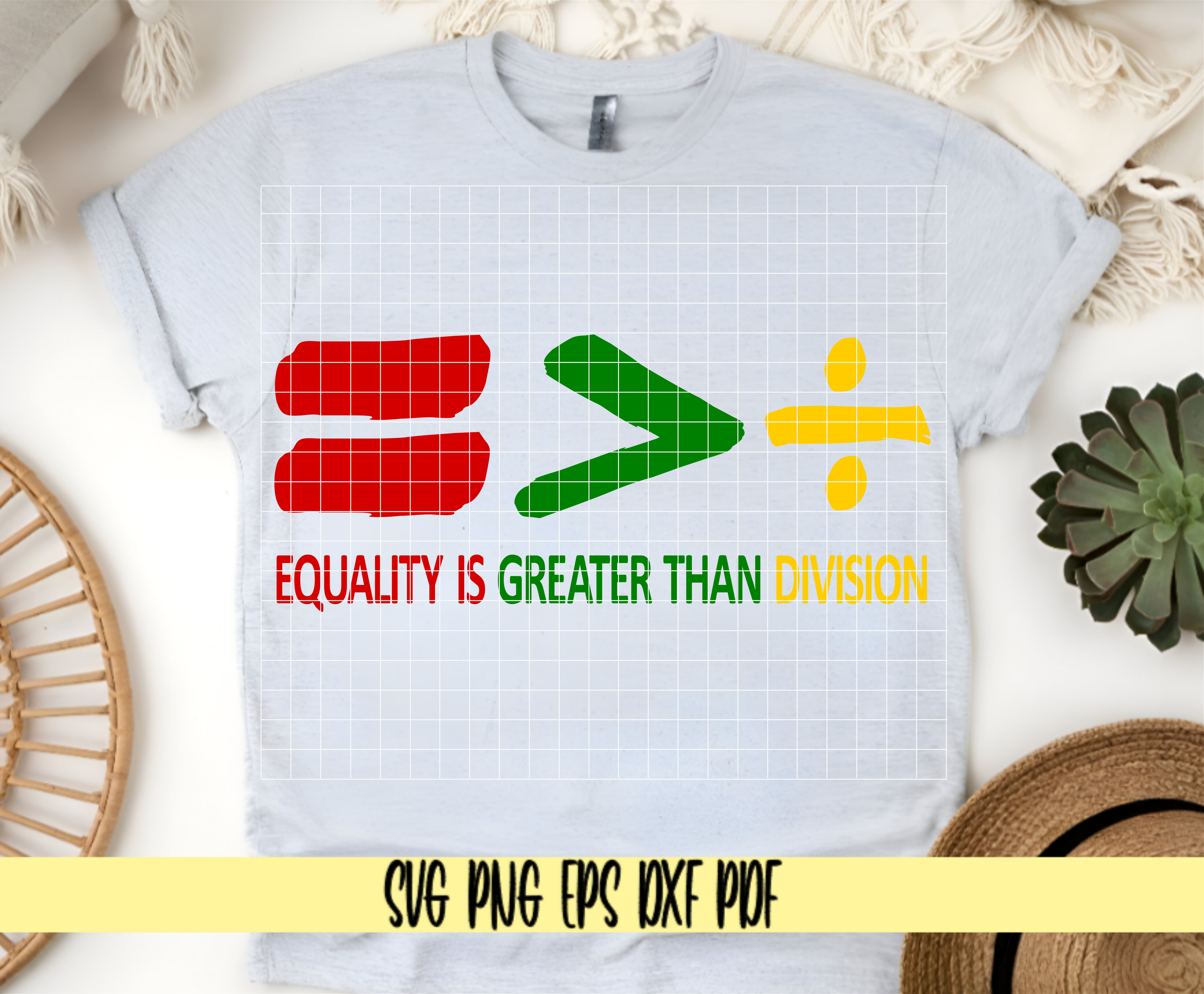 Equality Greater Than Division Black History SVG Design Black History month Juneteenth