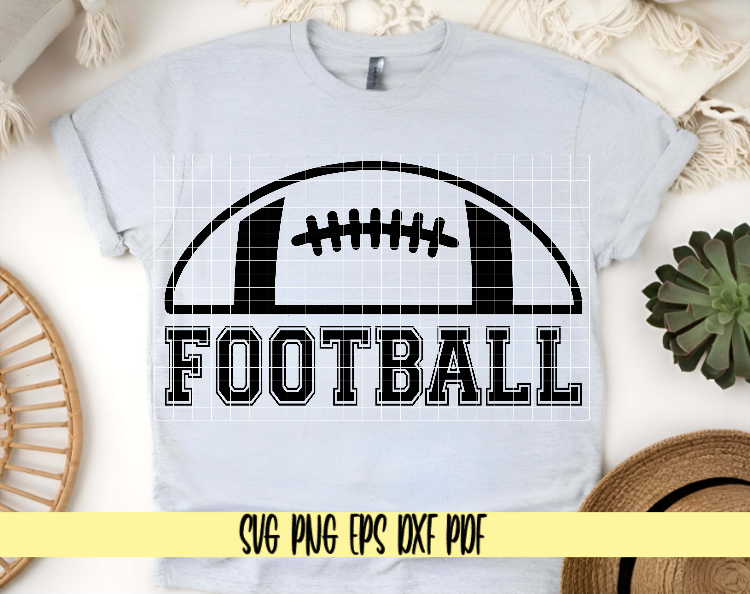 Half Football Varsity Font SVG