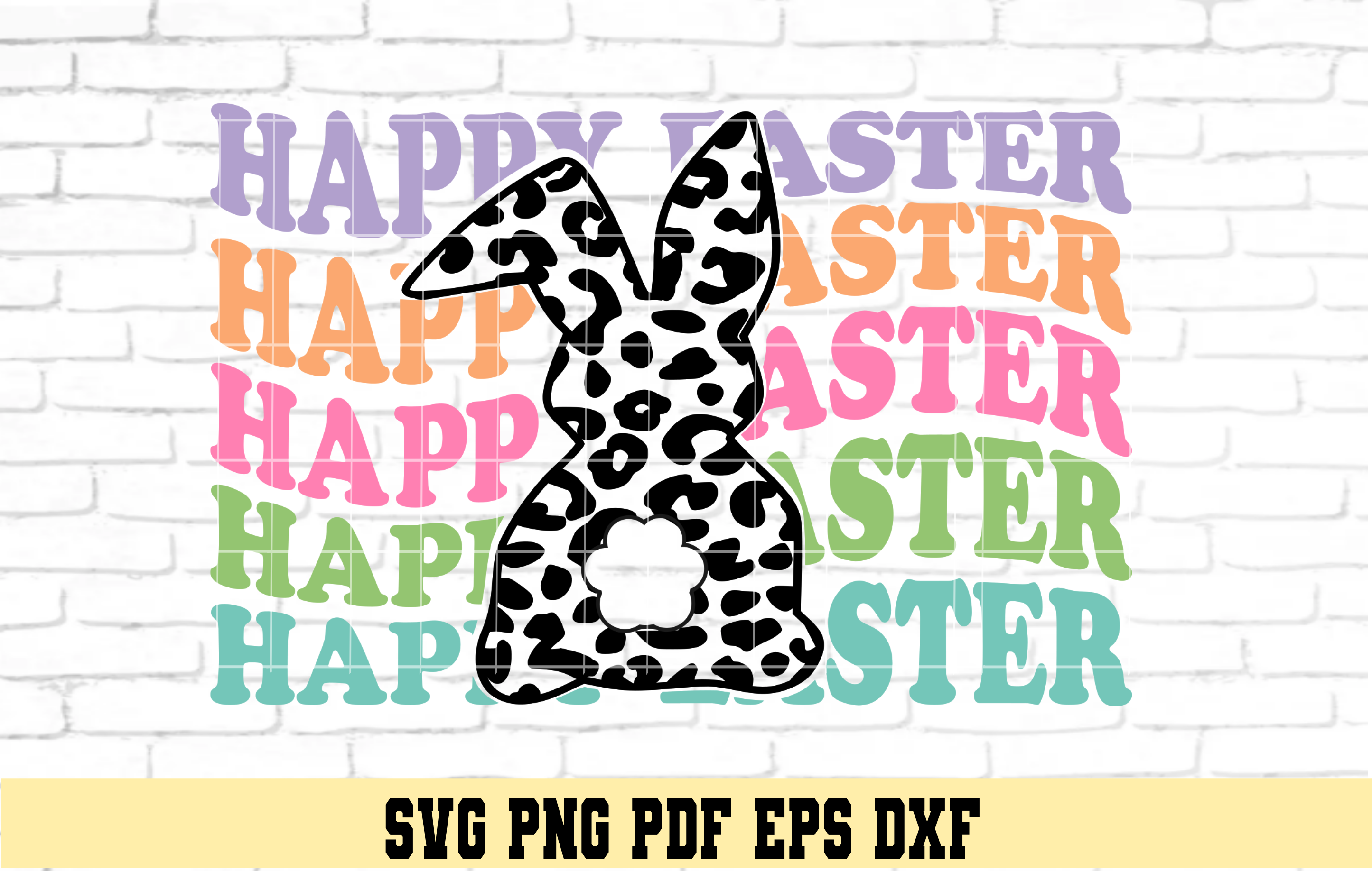 Retro Easter Bunny SVG