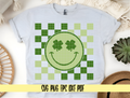 Saint Patty's Day Retro Smile Face SVG